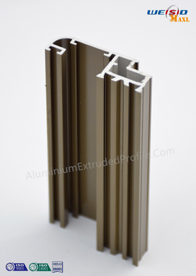 AA6063 T5 Bronze Anodized Aluminium Profile Extrusion IN 6 meter Length