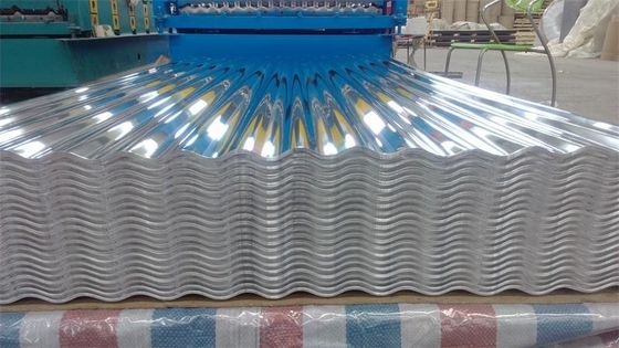 Custom roofing Corrugated Aluminium Sheeting With Mill Finished Surface