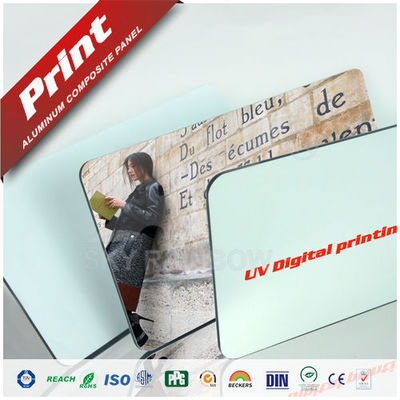 quality  2-4mm High Glossy Aluminium Composite Panel For Signboards / Display Platform factory
