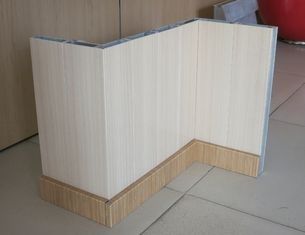 quality  Indoor Wood Grain Looking Surface Decorative Metal Wall Panels / Architectural Interior Panels factory