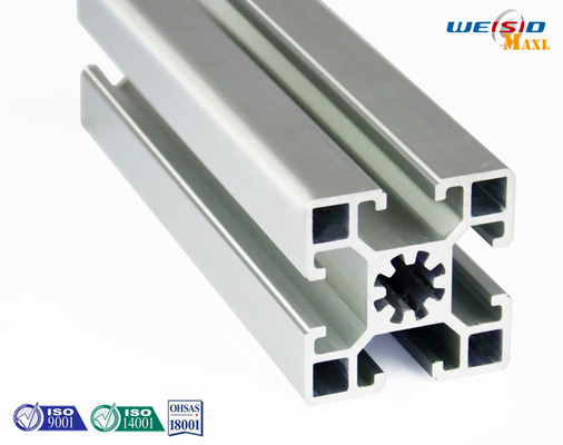 Silver Industrial Aluminum Profile Thin Wall Anodized Surface 6 Meters Length Max