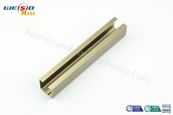 Industrial 6063 T5 Bronze Anodized Aluminium Profile , Aluminium Window Frame