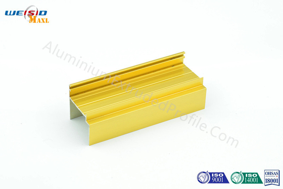 Mirror Face Chemical Polishing Aluminium Profiles , C type Door Aluminum Extruded Shapes