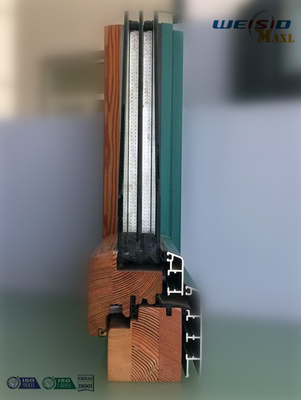 High grade Three layers glass Aluminium Window Profiles in apartment building
