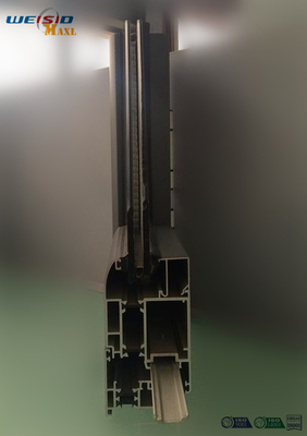 Three Layers Aluminium Window Profiles Frame With Powder Coating AA6063 T5