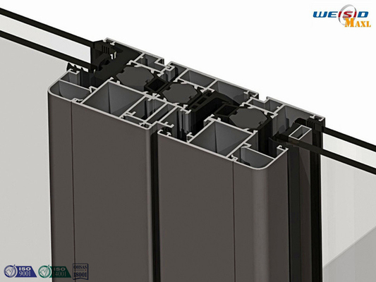 Alloy 6063 T5 Thermal Break Aluminium Extruded Profile 1.2 Milimeter Thickness